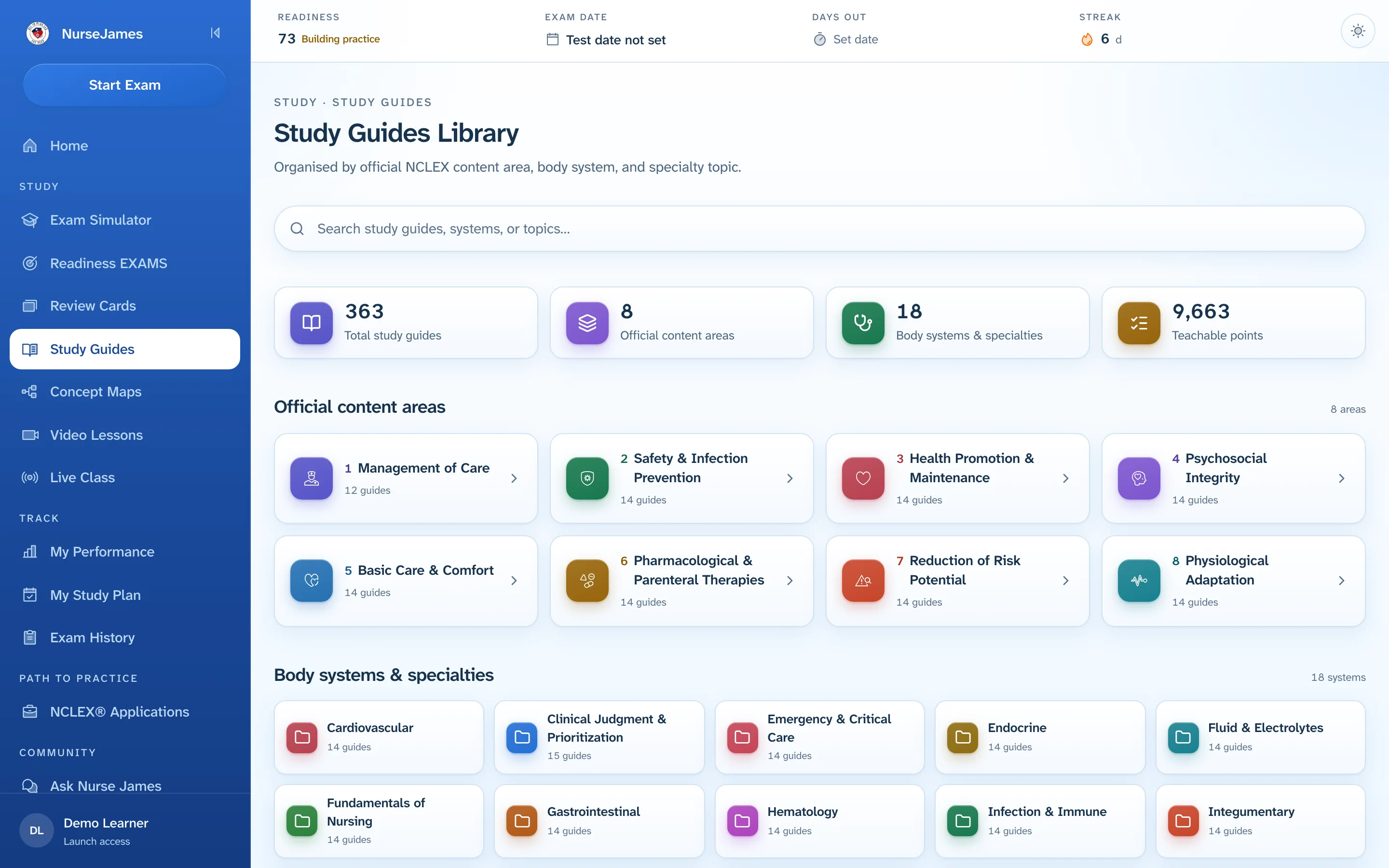 The NurseJames Study Guides library