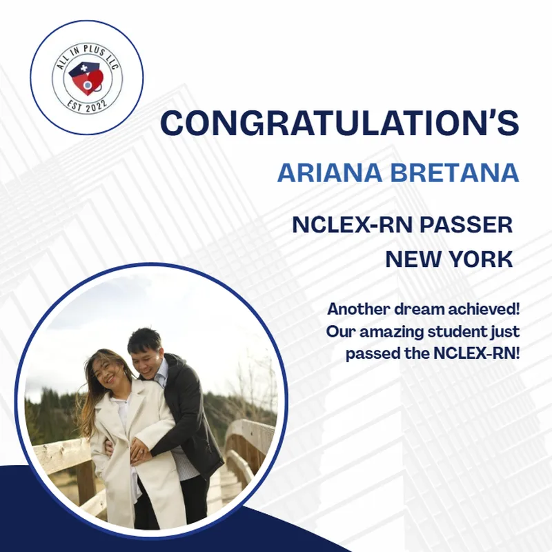 Ariane Bretana, NCLEX-RN Passer