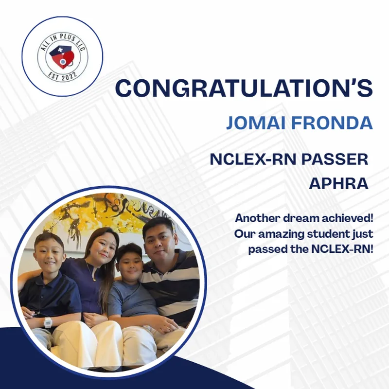 Jomai Fronda, NCLEX-RN Passer