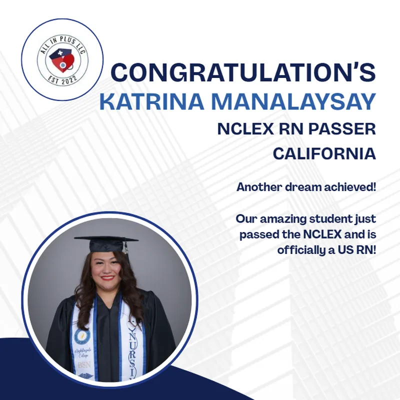 Katrina Manalaysay-Malig, NCLEX-RN Passer