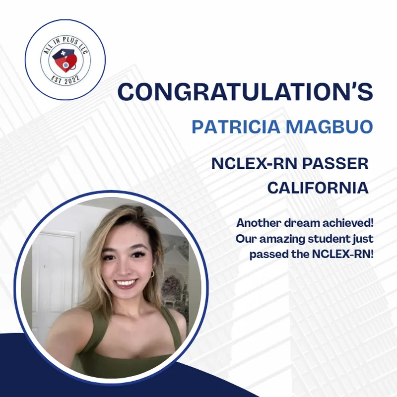Patricia Kamille Magbuo, NCLEX-RN Passer